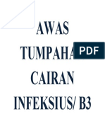 Awas Tumpahan Cairan Infeksius