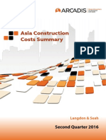 Asia Construction Costs Summary - Q2 - 2016
