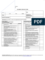 OAS Document Checklist Form