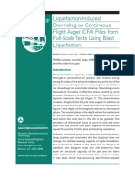 Liquefaction-Induced Downdrag On Continuous Flight Auger (CFA) Piles From Full-Scale Tests Using Blast Liquefaction