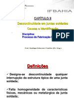 Descontinuidades em soldas - causas e identificação