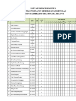 Daftar Nama Mahasiswa (PSKM Iv)