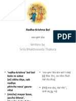 Written by Srila Bhaktivinoda Thakura: Radha-Krishna Bol