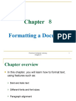 Formatting A Document: Practical Computer Literacy 1