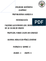 Factores y Elementos Del Tiempo y Del Clima