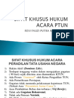 Sifat Khusus Hukum Acara Ptun