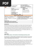 Goals of Beginning Literacy and The Characteristics of Emergent, Beginning, and Primary Readers