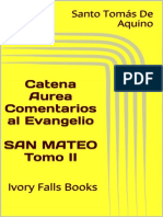 Catena Aurea Comentarios Al Evangelio SAN MATEO Tomo II Santo Tomás de Aquino