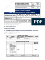 F-AD-03 Formato Especificaciones Tecnicas Obras