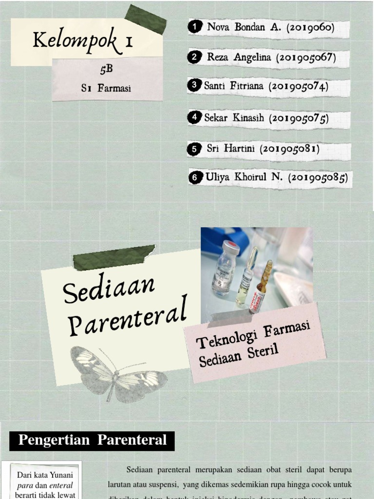 Sediaan Parenteral dalam Farmasi | PDF