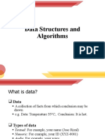 1 Data Structures and Algorithms