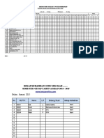 Format Absensi Guru Excel Ori