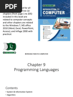 Ch-09 (Comp) - Programming Languages