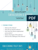 Liberalisation & Reforms: School of Open Learning