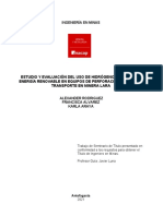 Estudio Y Evaluación Del Uso de Hidrógeno Verde Como Energía Renovable en Equipos de Perforación, Carguío Y Transporte en Minera Lara