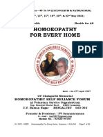Homoeopathy For Every Home: Health Is Wealth Health For All