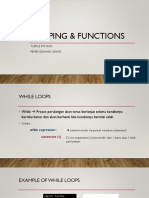 Looping and Functions