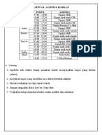 Jadwal Agenda Harian