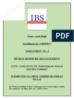 Name: Yash Singh Enrollment No: 21BSP0177 Assignment No. 5: Human Resoure Management