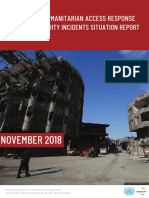 Immap-Ihf Humanitarian Access Response - Monthly Security Incidents Situation Report Nov 2018 0