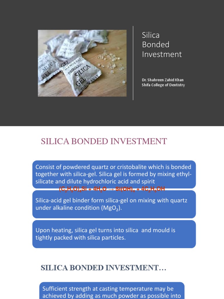 Silica Bonded and Phosphate Bonded Investment Materials Final PDF