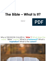 The Bible What Is It - Q2L2