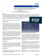 .Fabrication of Semi-Automatic Dish Washing Machine