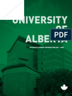 University OF Alberta: Graduate Student Information 2021 - 2022