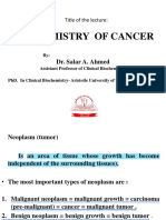 1 - Biochemistry of Cancer