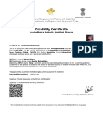 Disability Certificate