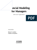 Financial Modeling For Managers - With Excel