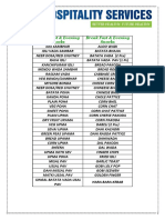 Break Fast & Evening Snacks Menu