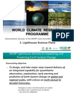 World Climate Research Programme: 3. Lighthouse Science Plans