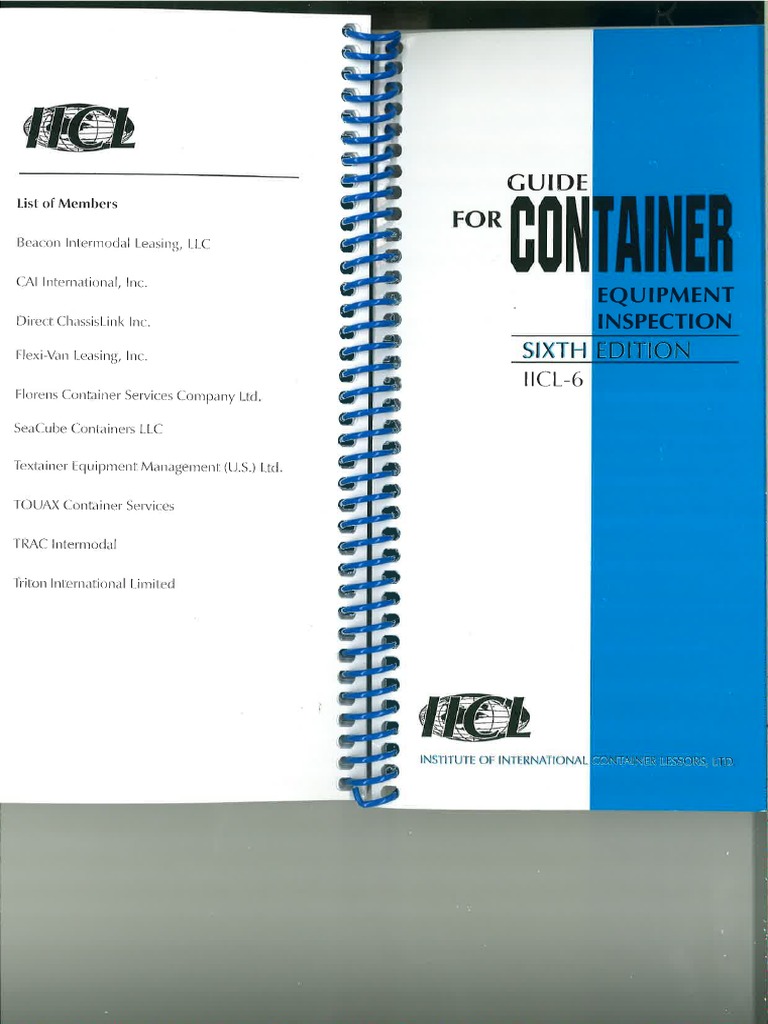 Guide For Container Equipment InspectionSixth Edition PDF