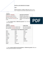 Gerund and Infinitive Forms