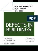 BUILDING DEFECTS DOCUMENT
