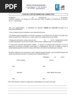 Carta de Amonestacion Laboral