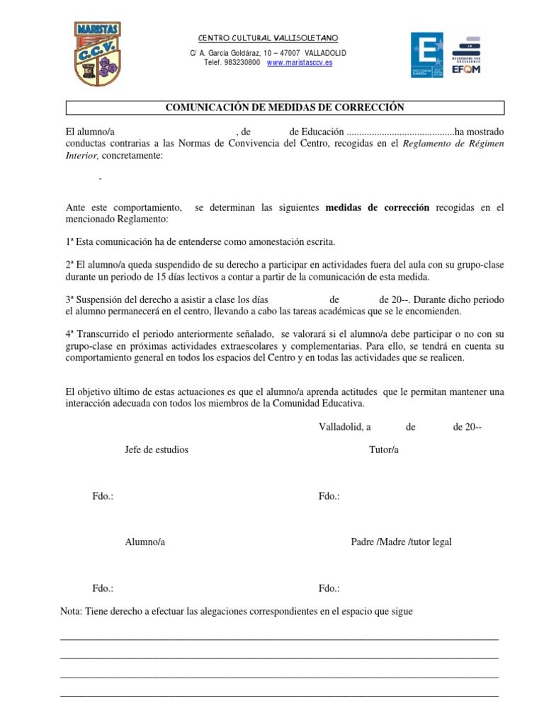 FORMATO AMONESTACIÓN ESCRITA Y PRIVACIÓN DE ASISTENCIA AL AULA