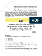 Diferensiasi sosial dan jenis-jenisnya