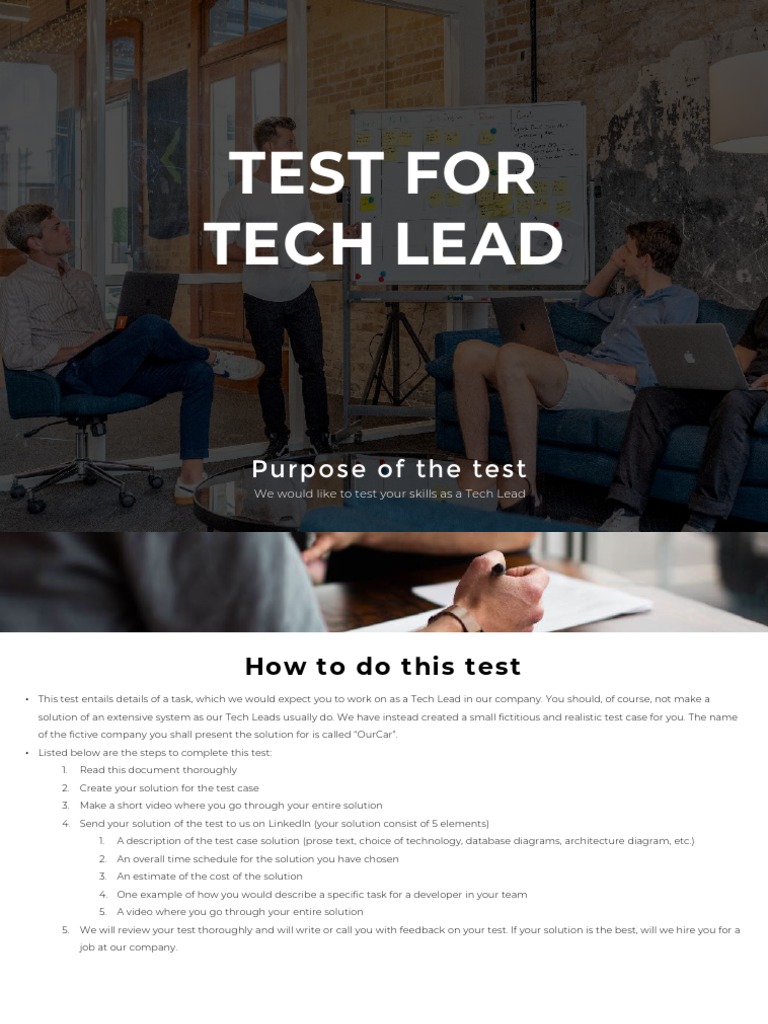 Test For Tech Lead Job (Final) (20!08!2021) PDF  Application