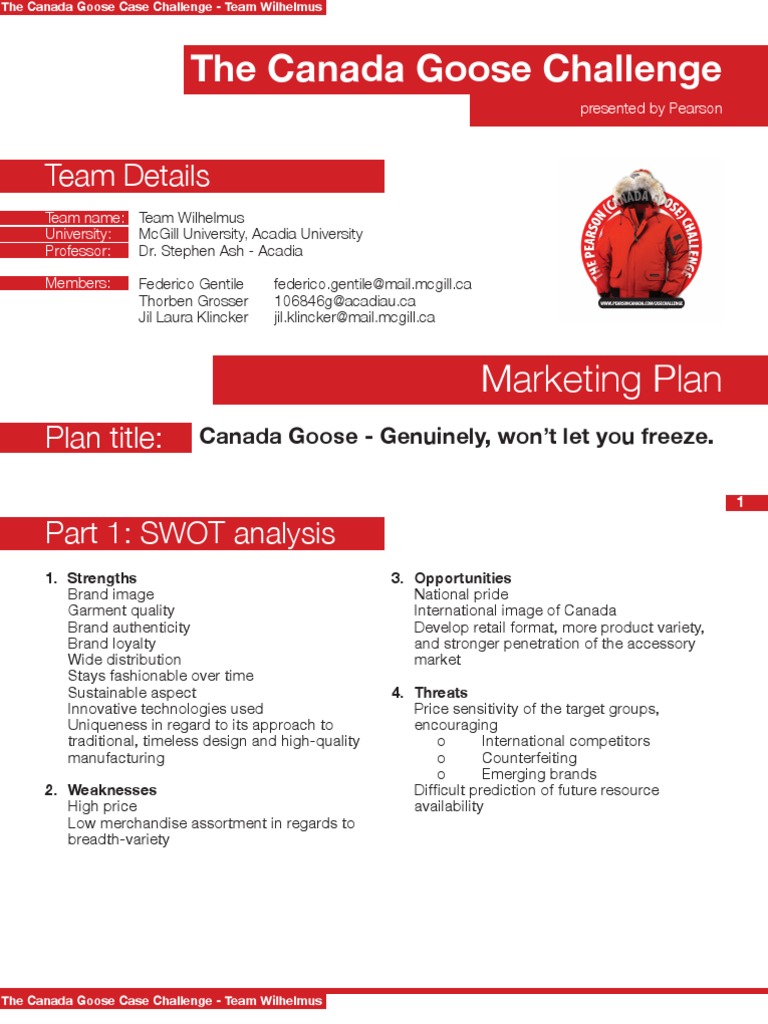 Canada Goose Case Study