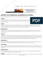 Effect of Chemical Elements in Steel: Carbon