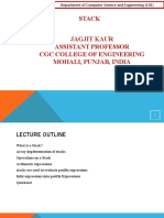 Stack Jagjit Kaur Assistant Professor CGC College of Engineering Mohali, Punjab, India
