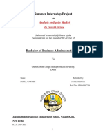 Analysis On Equity Market by Jasmeet Singh