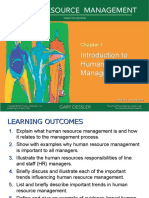 Introduction To Human Resource Management