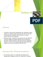 Turbine oil viscosity & properties
