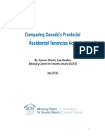 Comparing Canada's Provincial Residential Tenancies Acts