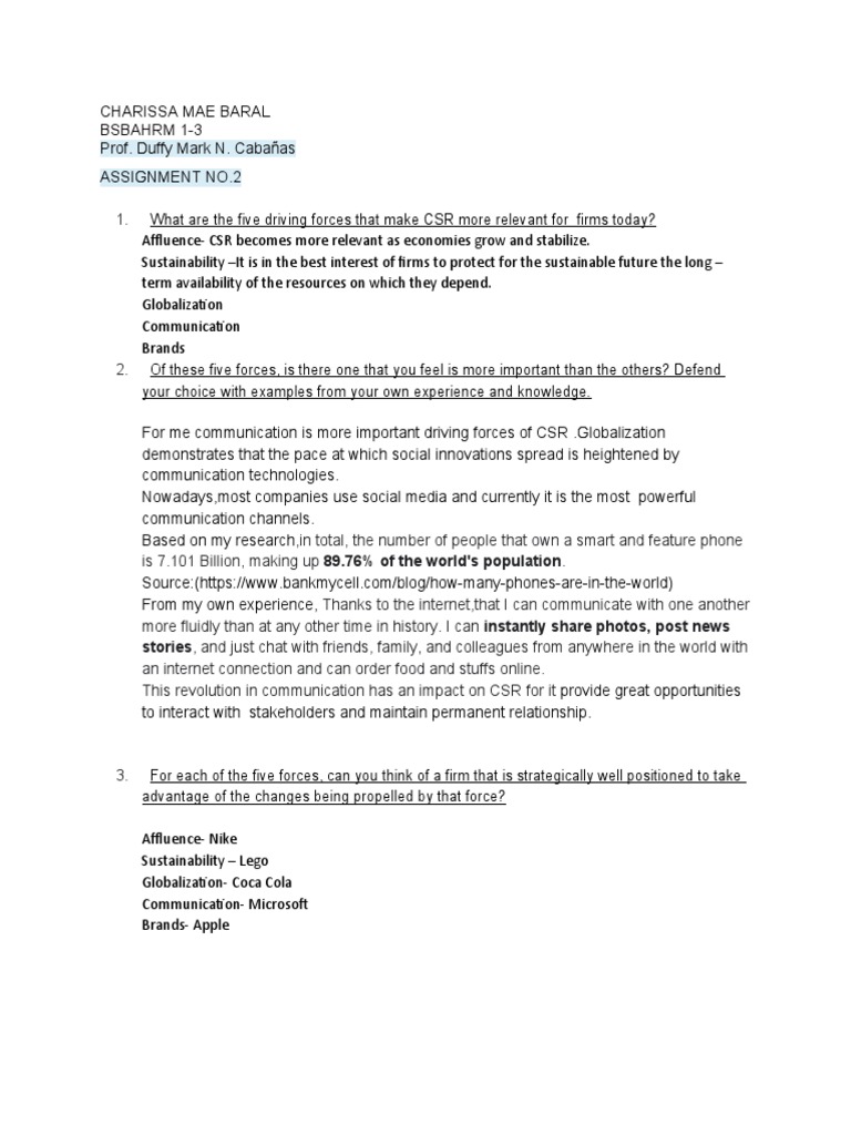 Good Governance and Corporate Social Responsibility | PDF | Corporate ...