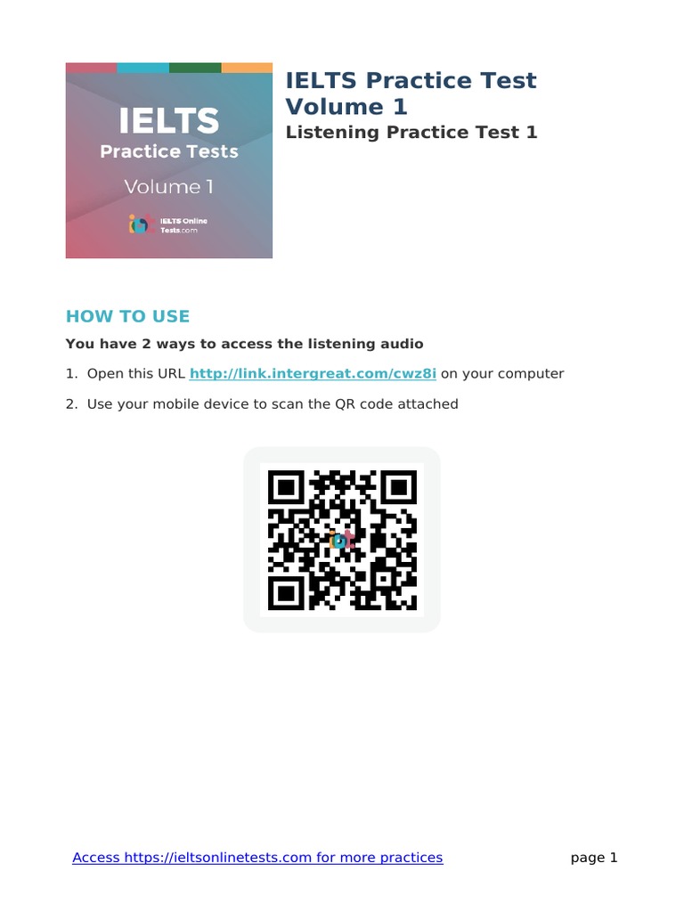 Ielts Listening Practice Test 1 Solution And Transcript – PMGTK