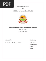 Ms Word Practical Assignment PDF | PDF | Microsoft Word | Microsoft Excel